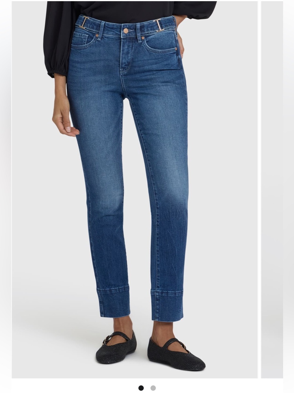 NYDJ Sheri Buckle Slim Jeans 4P